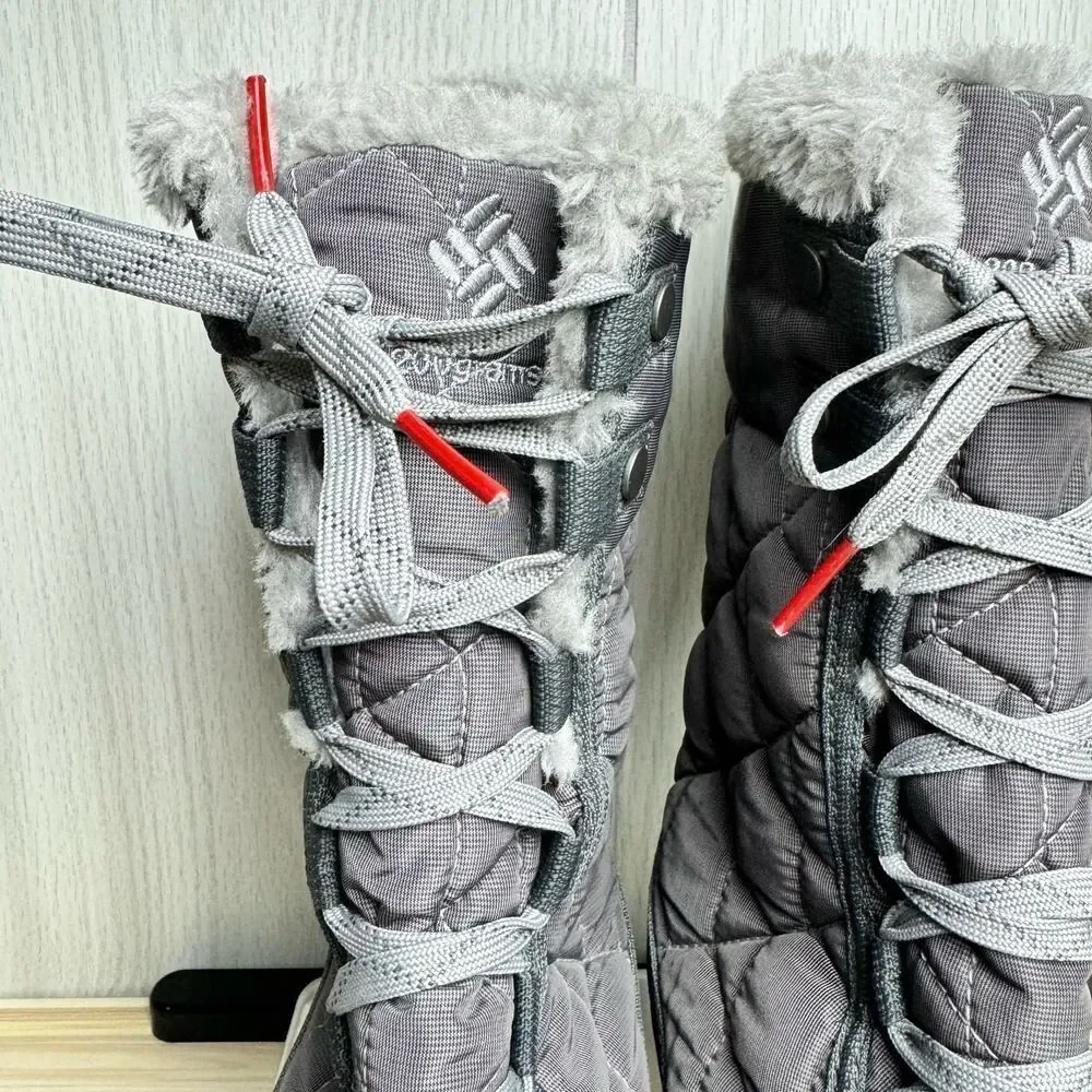 Columbia Minx Mid II Omni Heat Boot Size 6 Shale Gray Winter Boots Waterproof
